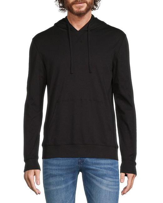 Saks Fifth Avenue Made in Italy Saks Fifth Avenue Solid Drawstring Hoodie