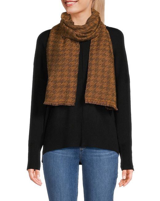 Cole Haan Houndstooth Wrap Around Scarf