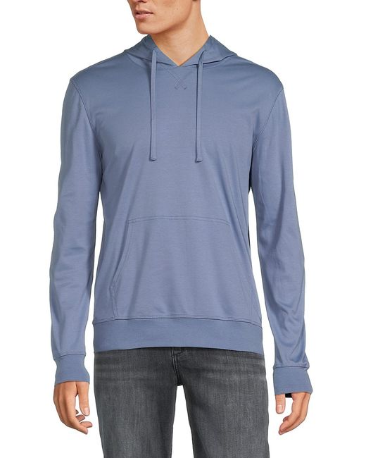 Saks Fifth Avenue Made in Italy Saks Fifth Avenue Solid Drawstring Hoodie
