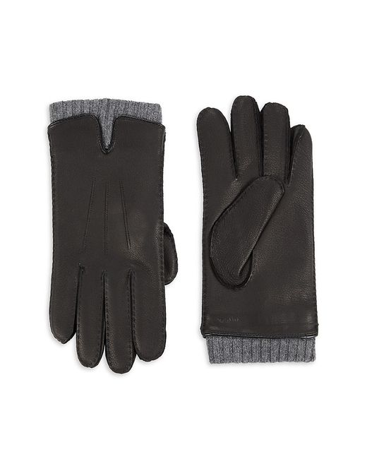 Vince Cashmere Lined Leather Gloves