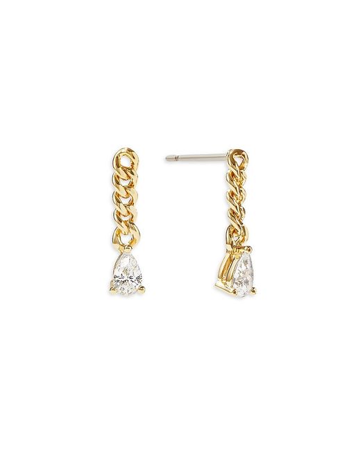 Ana Luisa Kaya 14K Goldplated Cubic Zirconia Drop Earrings