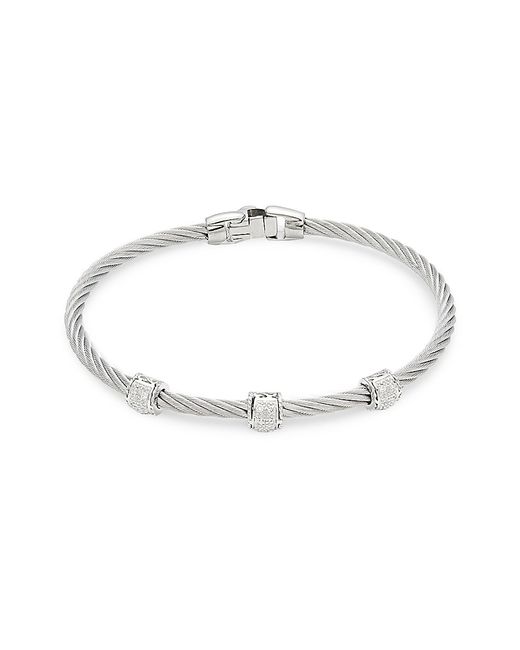 Alor Stainless Steel 18K Diamond Bracelet