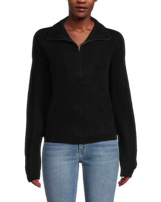 Saks Fifth Avenue Made in Italy Saks Fifth Avenue Cashmere Zip Up Sweater