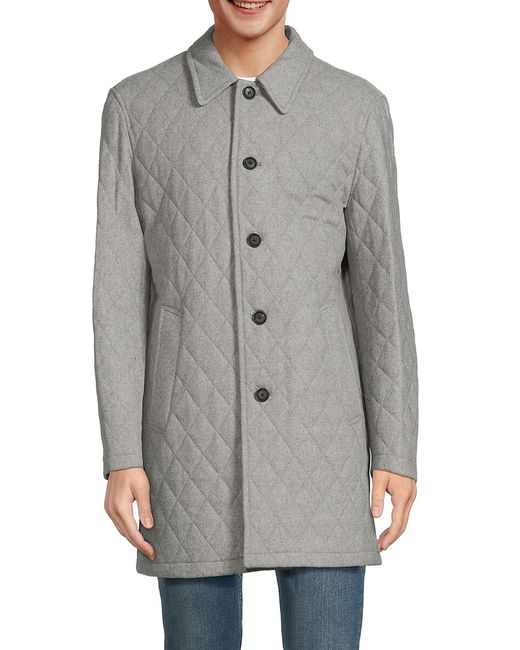 Cardinal Of Canada Longline Wool Blend Quilted Jacket