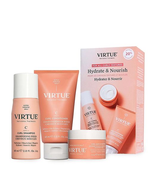 Virtue Curl 3-Piece Discovery Hair Care Kit