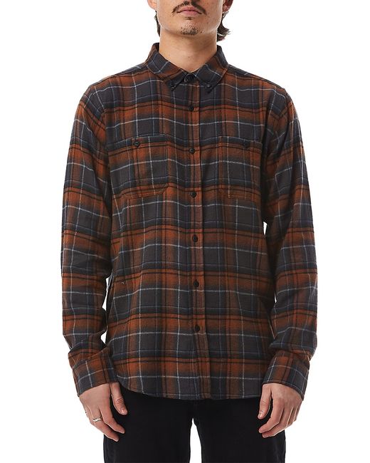 Ezekiel Milhouse Classic Fit Plaid Flannel Oxford Shirt
