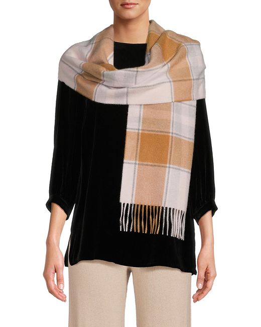 Saks Fifth Avenue Made in Italy Saks Fifth Avenue Plaid Cashmere Scarf