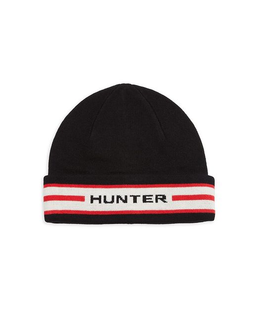 Hunter Striped Logo Beanie
