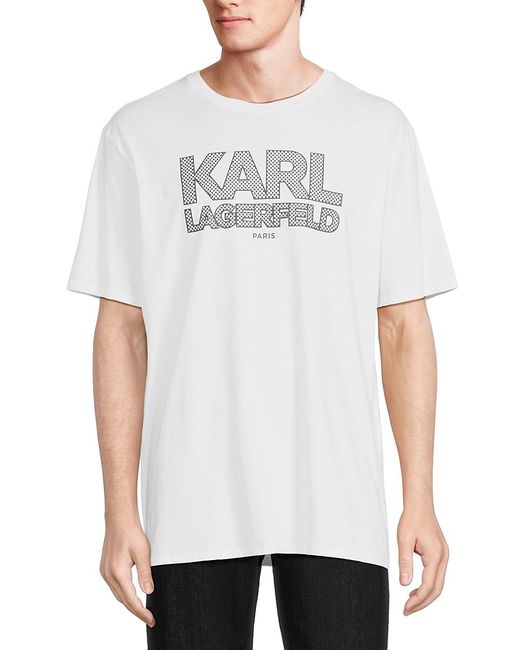 Karl Lagerfeld Checkered Logo T Shirt