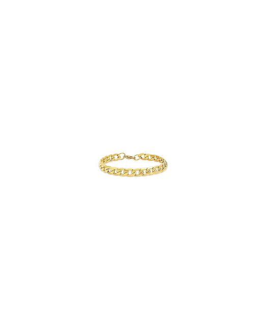 Anthony Jacobs Stainless Steel Cuban Link Chain Bracelet