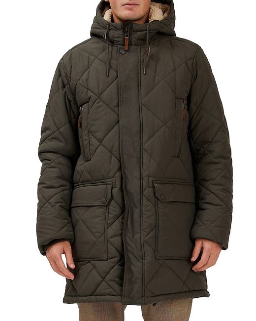 Point Zero by Maurice Benisti Heritage Quilted Hooded Bib Parka