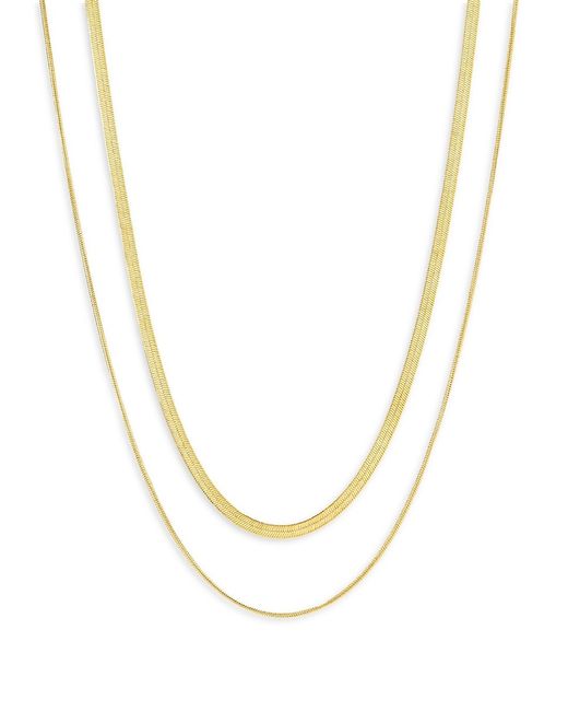 Ana Luisa Alexandria 14K Goldplated Layered Chain Necklace