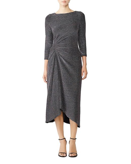 Donna Morgan Metallic Knit Midi Dress