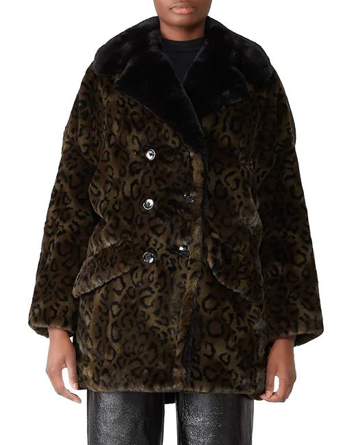 The Kooples Leopard Faux Fur Coat 1