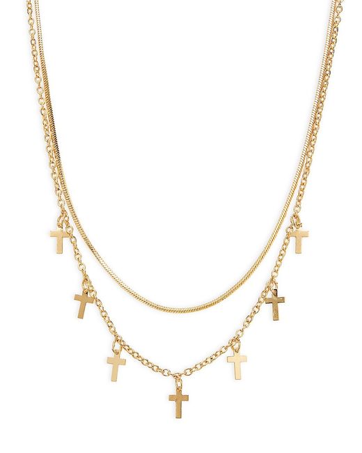 Ava & Aiden 2-Piece 14K Goldplated Chain Necklace Set