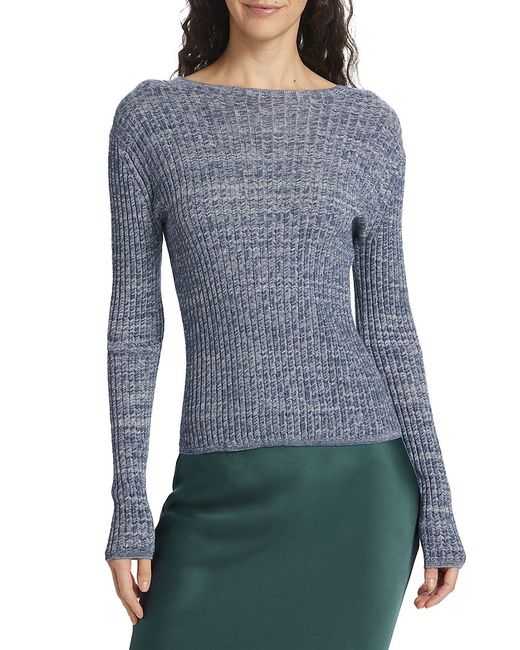 Vince Heathered Ribbed Sweater