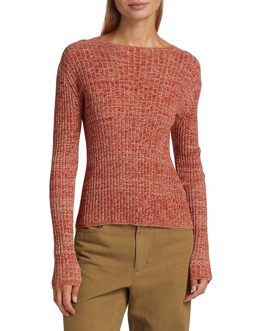 Vince Heathered Ribbed Sweater