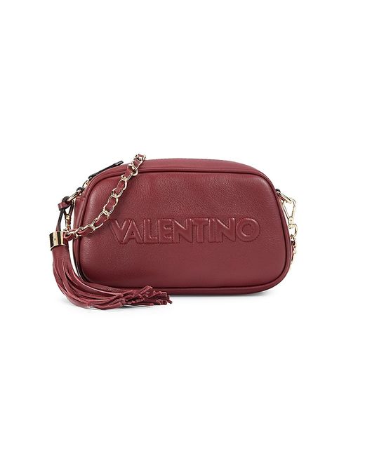 Valentino Bags by Mario Valentino Bella Embossed Logo Leather Crossbody Bag