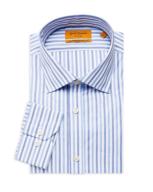 Hickey Freeman Contemporary Fit Striped Dress Shirt