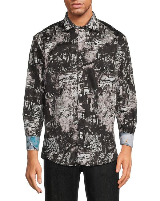 1 Like No Other Printed Spread Collar Shirt