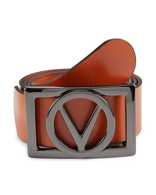 Valentino Bags by Mario Valentino Milo Soave Logo Leather Belt