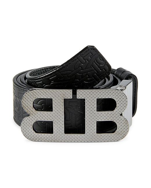 Bally Reversible Textured Logo Buckle Belt