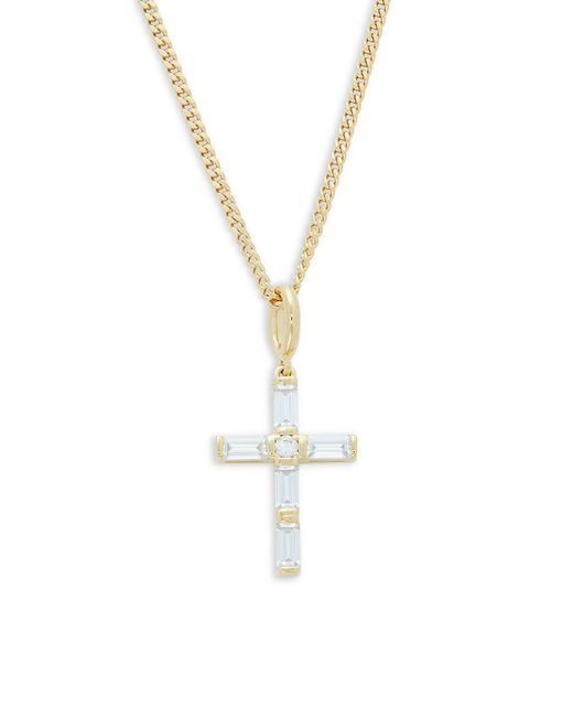 Adriana Orsini 18K Goldplated Sterling Cubic Zirconia Cross Necklace