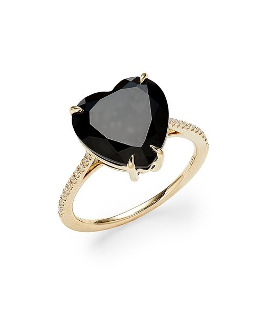 Effy 14K Gold Diamond Heart Ring