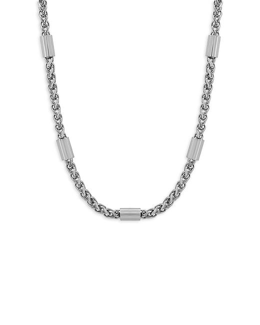 Anthony Jacobs Stainless Steel 24 Chain Necklace