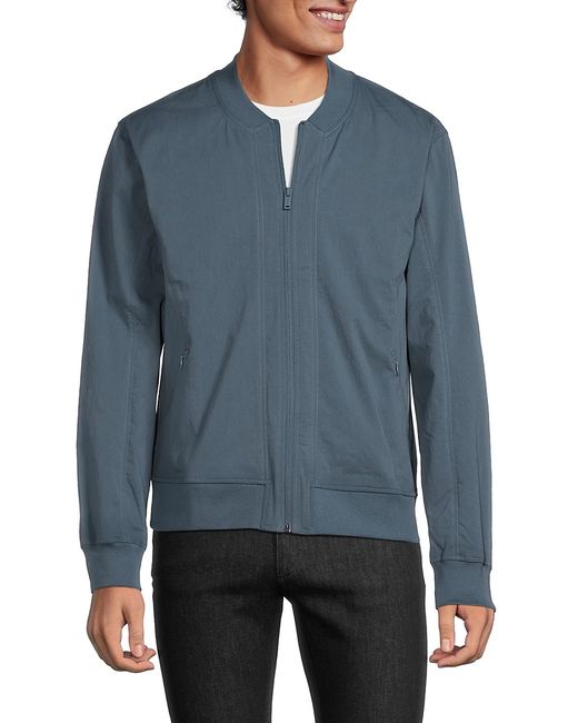 Kenneth Cole Solid Zip Jacket