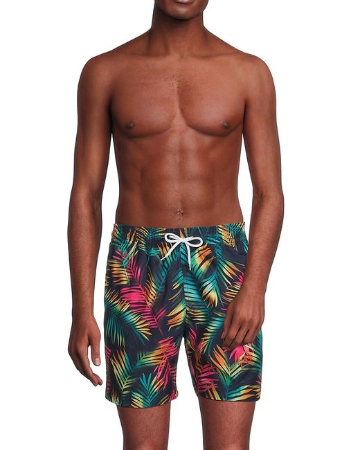 Trunks Surf & Swim Co. Sano Leaf Print Swim Shorts