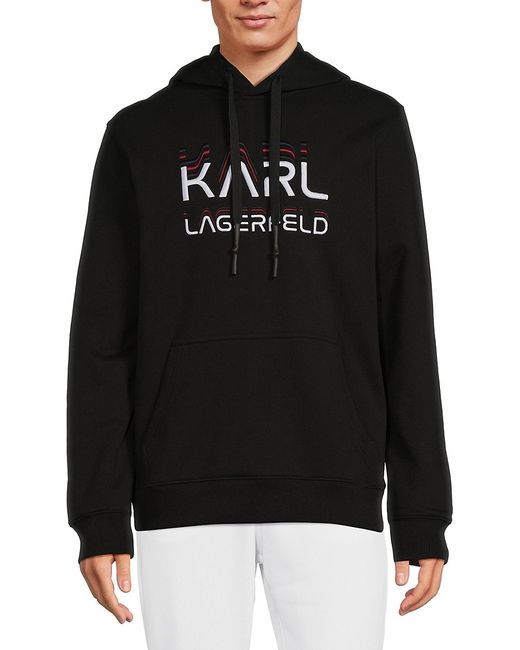 Karl Lagerfeld Logo Graphic Hoodie