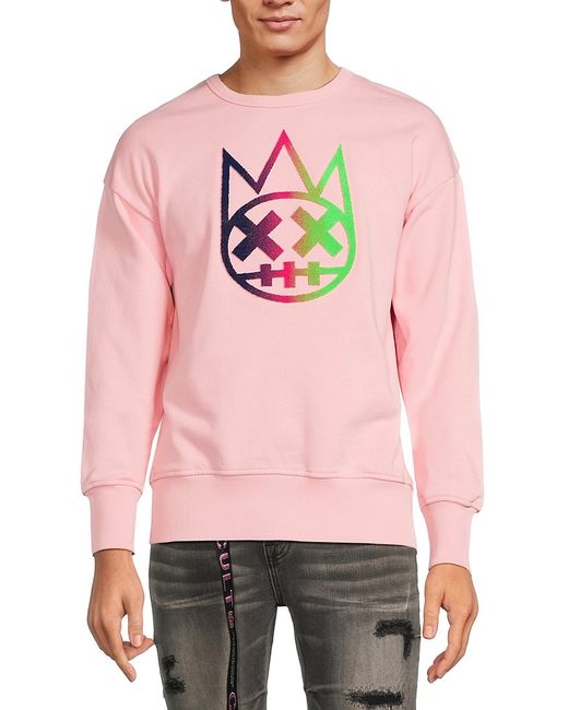 Cult Of Individuality Metallic Graphic Dropped Shoulder Sweatshirt
