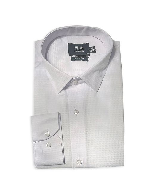 Elie Balleh Slim Fit Jacquard Dress Shirt