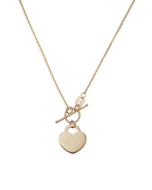 Saks Fifth Avenue Made in Italy 14K Heart Toggle Necklace