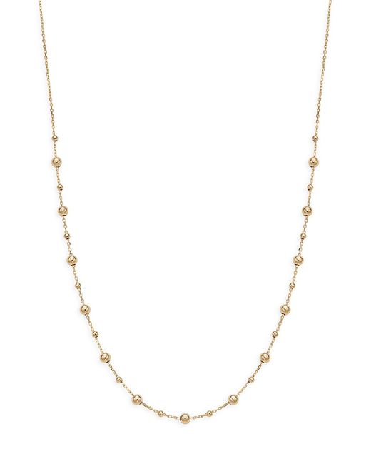 Saks Fifth Avenue Made in Italy 14K Ball Station Chain Necklace