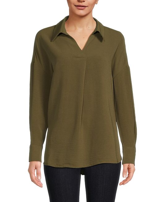 Adrianna Papell Airflow Collared Tunic Top