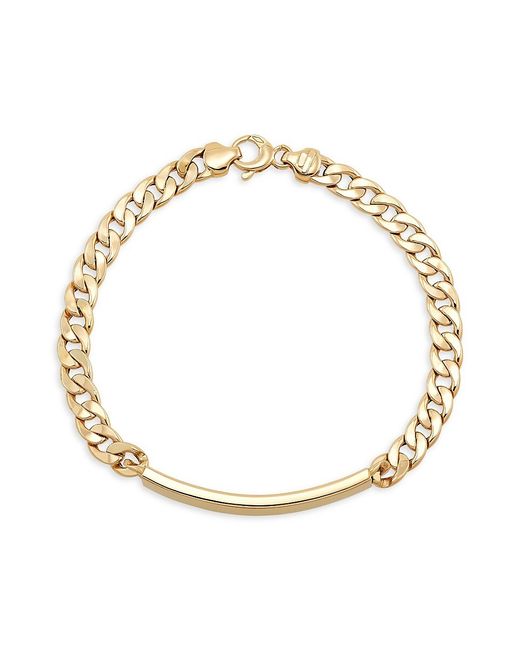 Saks Fifth Avenue Made in Italy 14K Bar Chain Bracelet