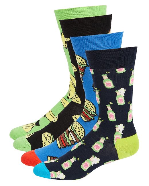 Happy Socks 4-Pack Print Socks