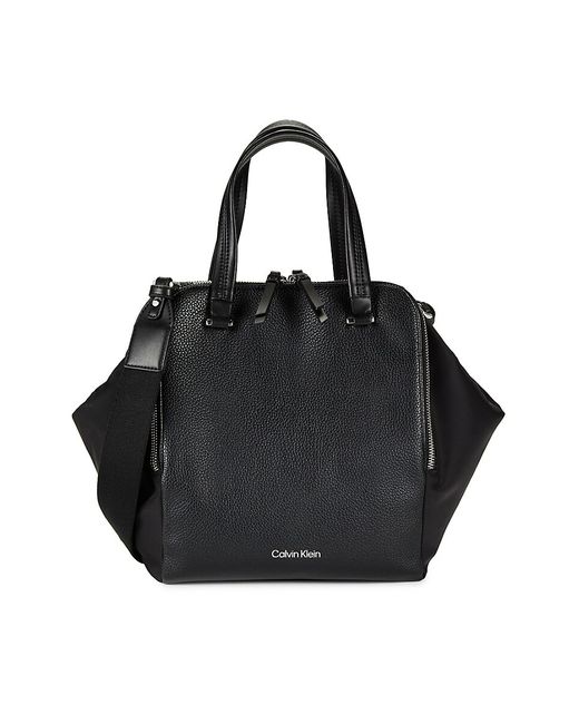 Calvin Klein Textured Top Handle Bag