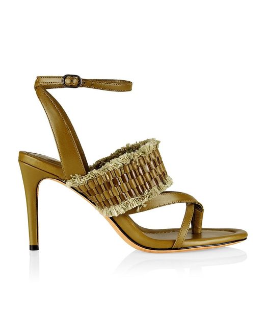 Alexandre Birman Kate Woven Leather Sandals