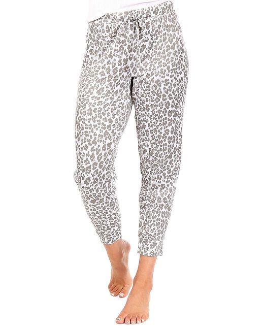 T Tahari Leopard Print Pajama Pants