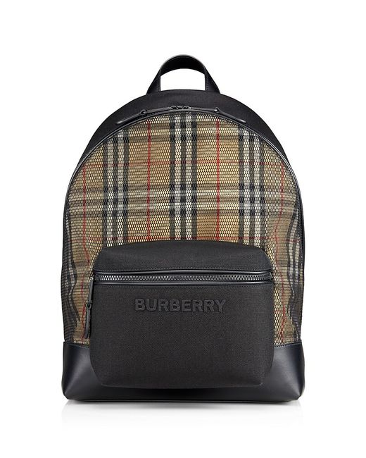 Burberry Checked Logo Backpack