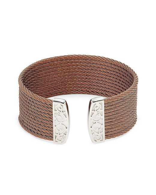 Alor Essential Cuffs Bronze Tone Stainless Steel Cable Bracelet