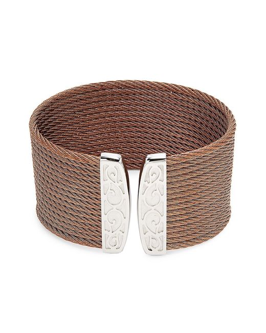 Alor Essential Cuffs Bronze Tone Stainless Steel Cable Bracelet