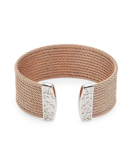 Alor Goldtone Stainless Steel Cable Cuff Bracelet
