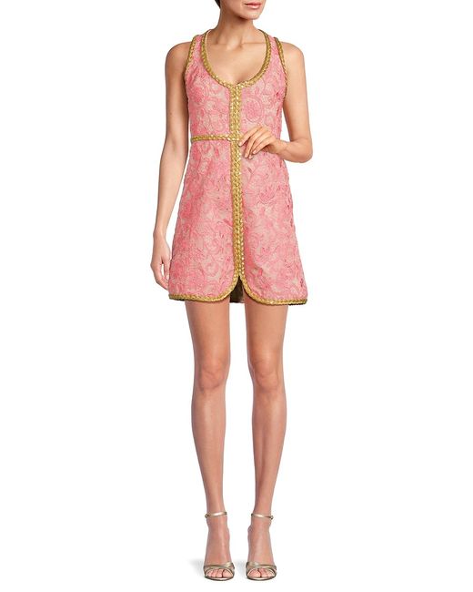 Giambattista Valli Brocade Lace Silk Blend Mini Dress