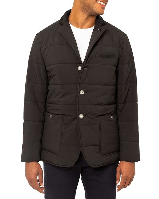 Pino by PinoPorte Modern Fit Quilted Padded Blazer