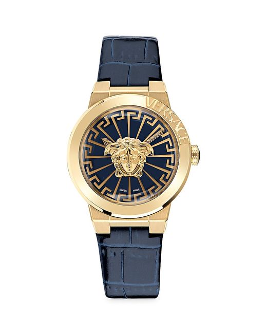 Versace Medusa Infinite 38MM Stainless Steel Leather Strap Watch