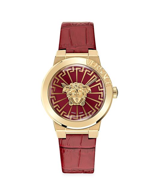 Versace Medusa Infinite 38MM Stainless Steel Leather Strap